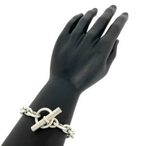 Hermes Chaine d'Ancre Bracelet Sterling Silver Medium - view 2