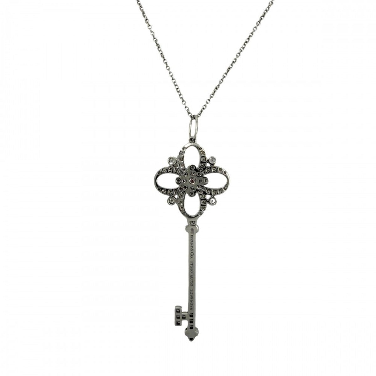 Pendant Necklace Platinum and Yellow Gold