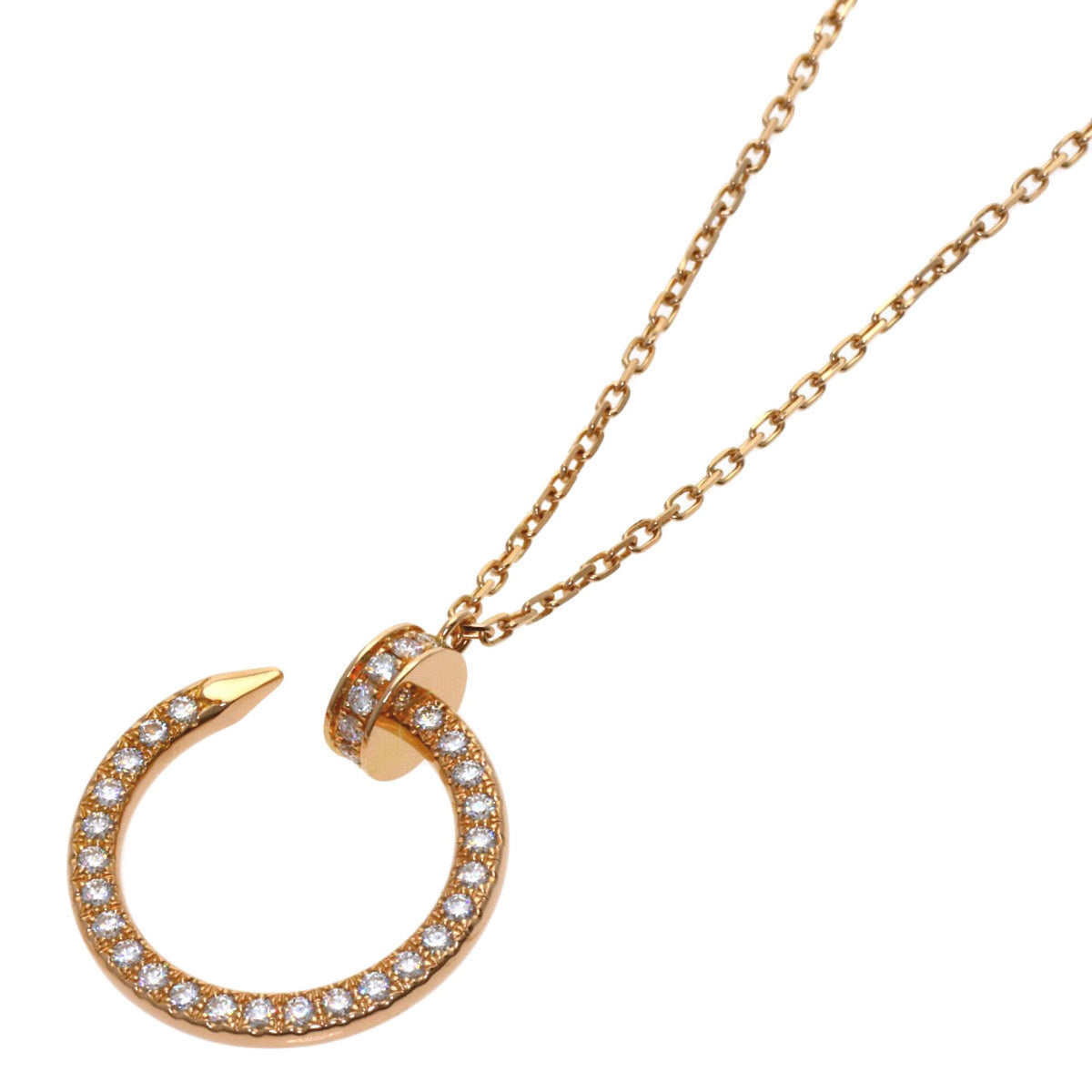 Cartier Juste un Clou Pendant Necklace 18K Rose Gold with Diamond