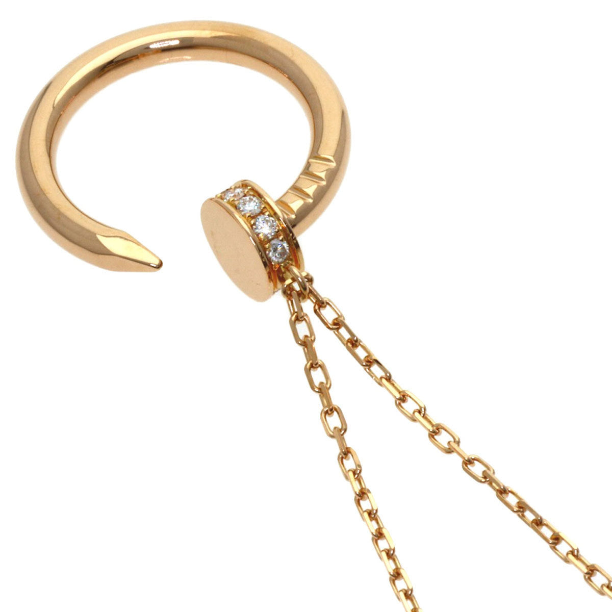 Cartier Juste un Clou Pendant Necklace 18K Rose Gold with Diamond – view 2
