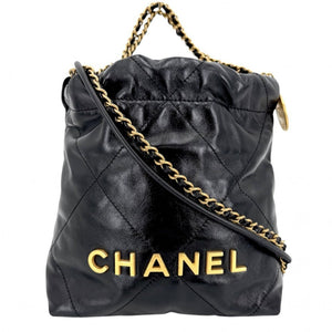 Chanel 22 Chain Hobo Quilted Calfskin with Pearl Chain Mini - view 1