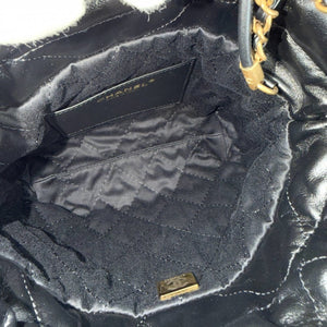 Chanel 22 Chain Hobo Quilted Calfskin with Pearl Chain Mini - view 4