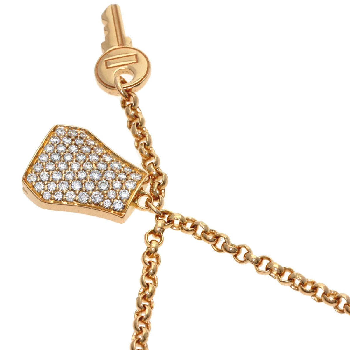 Kelly Clochette Bracelet 18K Rose Gold Mini with Diamond