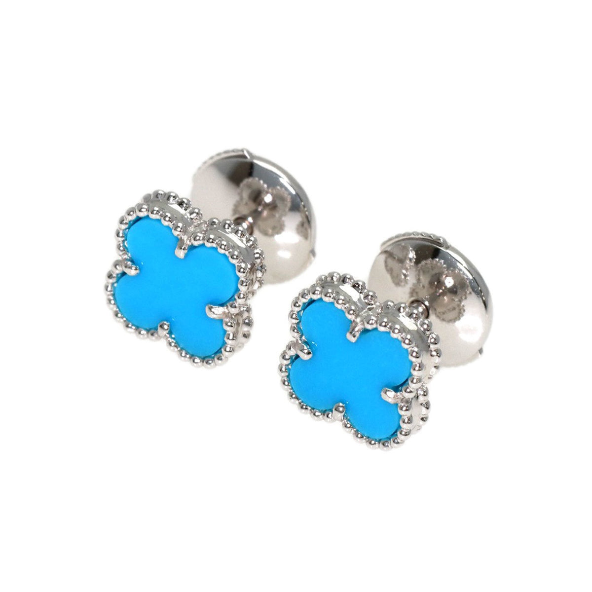 Van Cleef & Arpels Sweet Alhambra Earrings 18K White Gold 18K White Gold