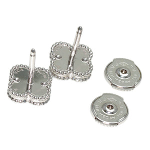 Van Cleef & Arpels Sweet Alhambra Earrings 18K White Gold 18K White Gold - view 2