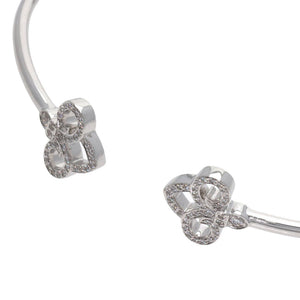 Tiffany & Co. Fleur-de-lis Bracelet 18K White Gold with Diamond - view 3