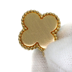 Van Cleef & Arpels Vintage Alhambra Pendant Necklace 18K Yellow Gold and Malachite - view 6