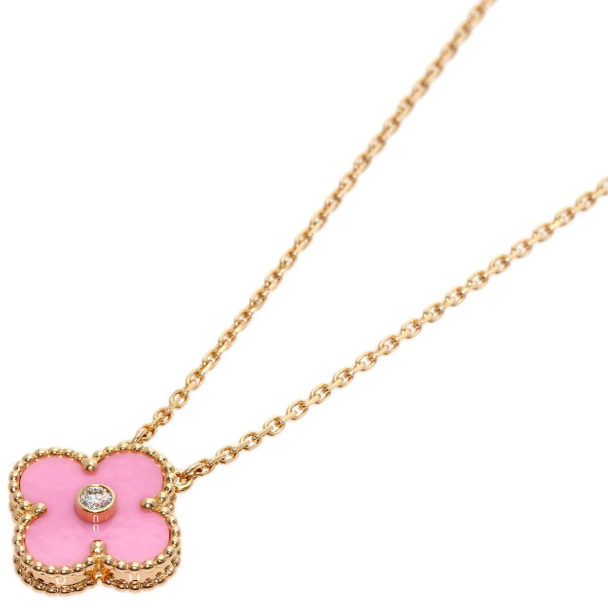 Van Cleef & Arpels Vintage Alhambra Pendant Necklace 18K Rose Gold