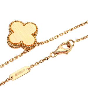 Van Cleef & Arpels Vintage Alhambra Pendant Necklace 18K Rose Gold - view 2