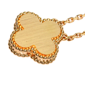 Van Cleef & Arpels Vintage Alhambra Pendant Necklace 18K Rose Gold - view 5