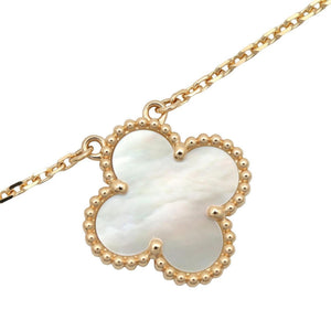 Van Cleef & Arpels Vintage Alhambra Pendant Necklace 18K Yellow Gold - view 3