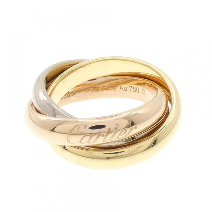 Cartier Vendome Louis Cartier Band Ring 18K Tricolor Gold