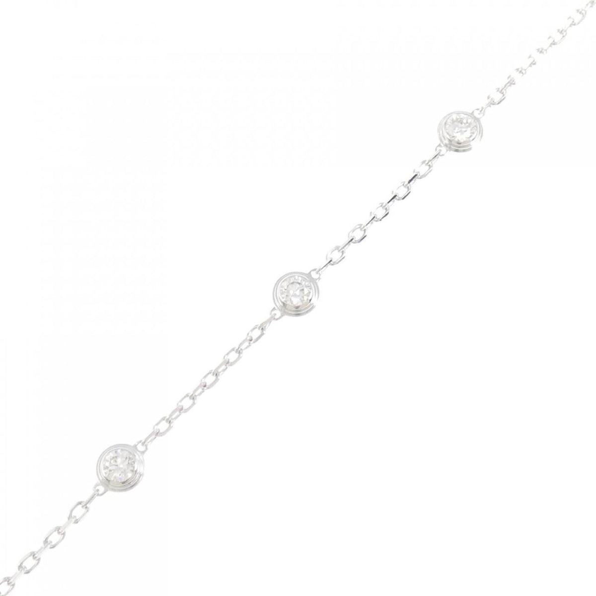 Cartier Bracelet 18K White Gold Diamants Légers 7P
