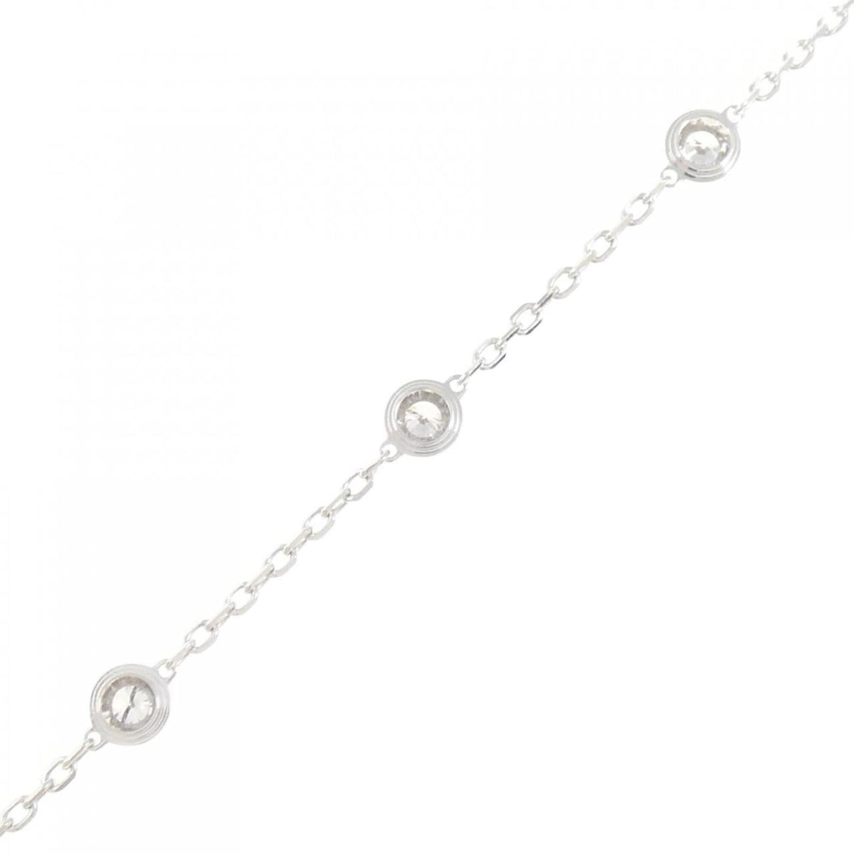 Cartier Bracelet 18K White Gold Diamants Légers 7P – view 2