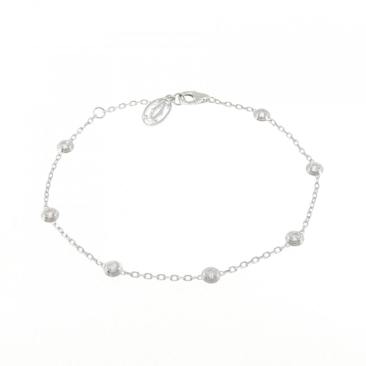 Cartier Bracelet 18K White Gold Diamants Légers 7P – view 3