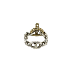 Hermes Ring Sterling Silver and 18K Yellow Gold - view 6