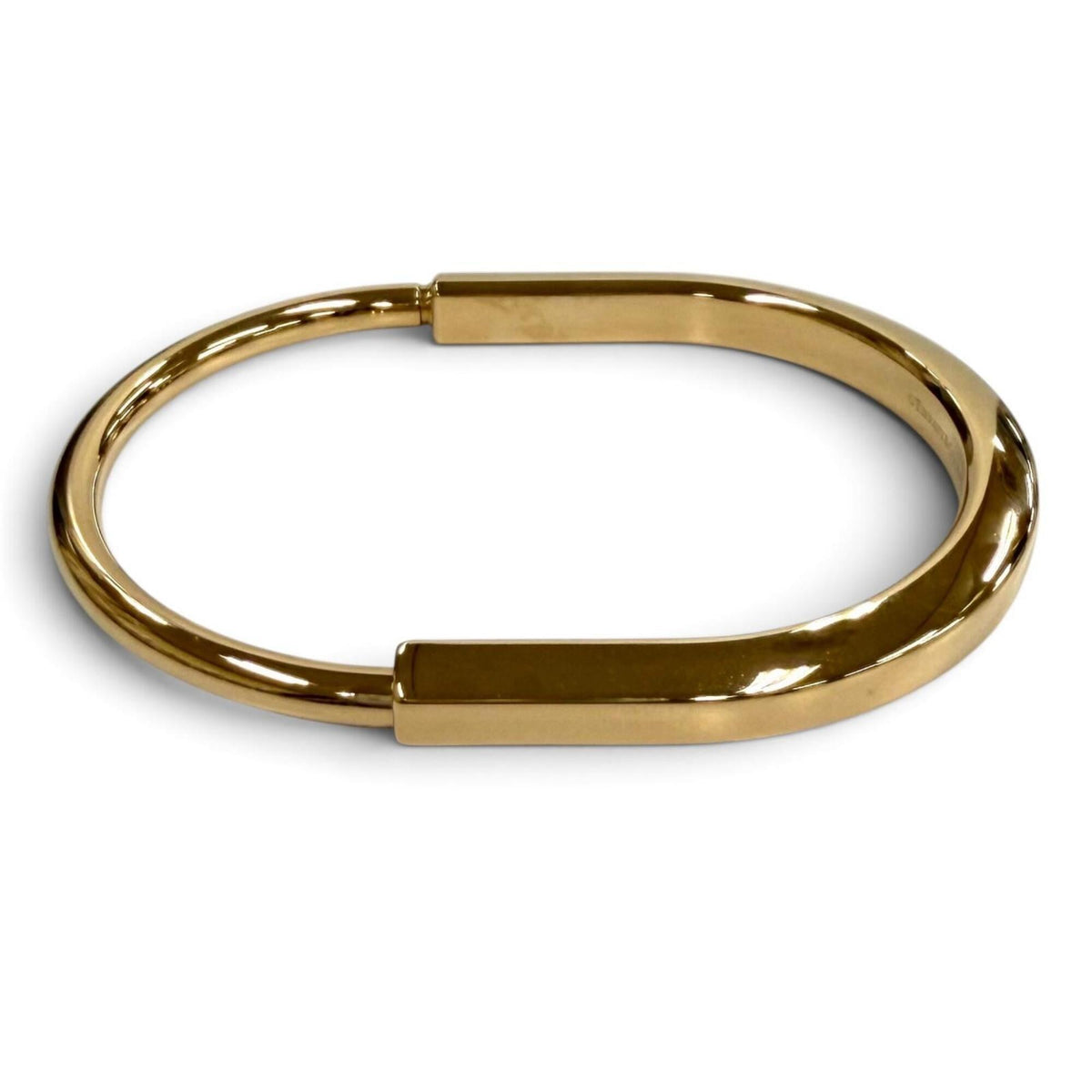 Tiffany & Co. Lock Bangle 18K Rose Gold Large Bracelet