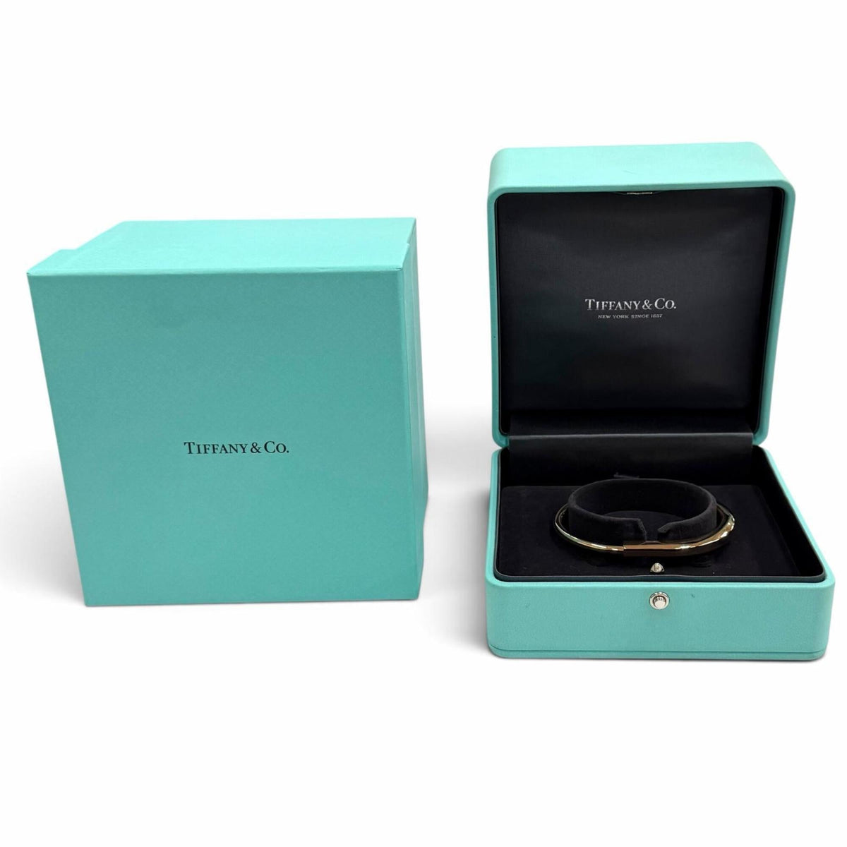 Lock Bangle 18K Rose Gold Large Bracelet