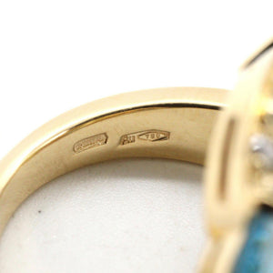 Bvlgari Band Ring 18K Yellow Gold with Citrine and Diamond and Peridot and Topaz and Tourmaline - view 6