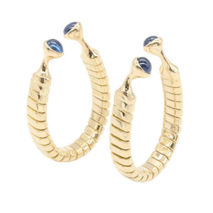 Bvlgari Cufflinks 18K Yellow Gold with Sapphire Bracelet - view 1