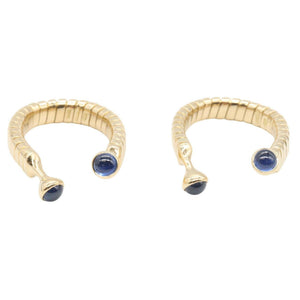 Bvlgari Cufflinks 18K Yellow Gold with Sapphire Bracelet - view 3