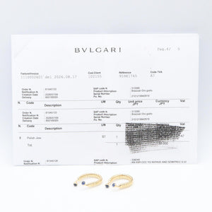 Bvlgari Cufflinks 18K Yellow Gold with Sapphire Bracelet - view 5