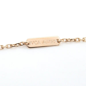 Van Cleef & Arpels Vintage Alhambra Pendant Necklace 18K Rose Gold and Onyx - view 3