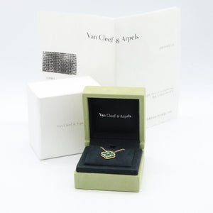 Van Cleef & Arpels Vintage Alhambra Pendant Necklace 18K Yellow Gold and Malachite - view 5