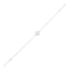 Van Cleef & Arpels Sweet Alhambra Bracelet Sterling Silver and 18K White Gold - view 3