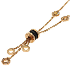 Bvlgari B.Zero1 Pendant Necklace Ceramic and 18K Rose Gold and Diamond - view 1