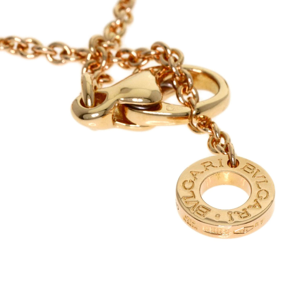 B.Zero1 Pendant Necklace Ceramic and 18K Rose Gold and Diamond