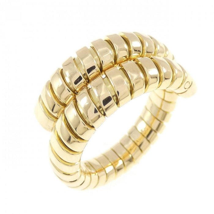 Bvlgari Tubogas Band Ring 18K Yellow Gold