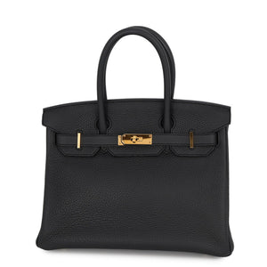 Hermes Birkin Handbag Black Togo with Gold Hardware 30 - view 1