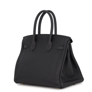 Hermes Birkin Handbag Black Togo with Gold Hardware 30 - view 2