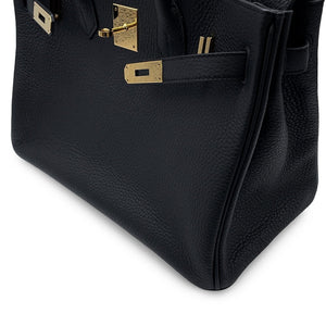 Hermes Birkin Handbag Black Togo with Gold Hardware 30 - view 7