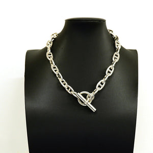 Hermes Chaine d'Ancre Pendant Necklace Sterling Silver - view 6
