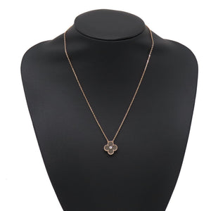 Van Cleef & Arpels Alhambra Pendant Necklace Sterling Silver and 18K Rose Gold - view 4