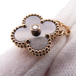 Van Cleef & Arpels Alhambra Pendant Necklace Sterling Silver and 18K Rose Gold - view 6