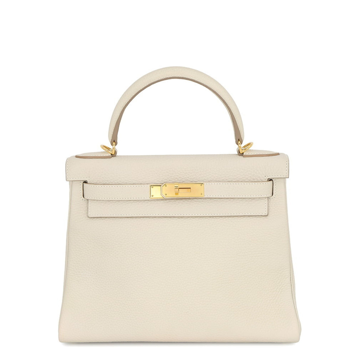 Hermes Kelly Handbag Light Togo with Gold Hardware 28
