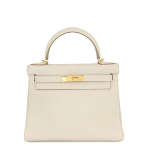 Hermes Kelly Handbag Light Togo with Gold Hardware 28 - view 1