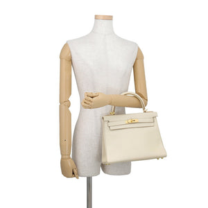 Hermes Kelly Handbag Light Togo with Gold Hardware 28 - view 4