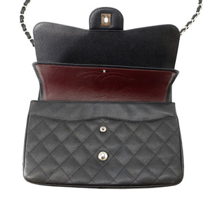 Chanel Classic Double Flap Bag Quilted Caviar Jumbo - view 6