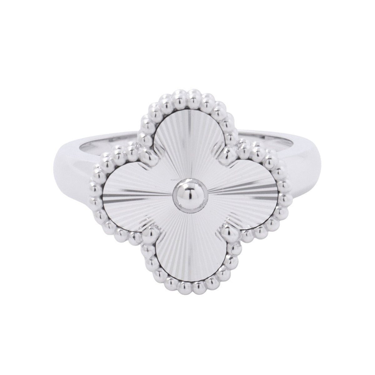 Van Cleef & Arpels Alhambra Ring 18K White Gold