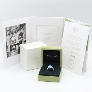Van Cleef & Arpels Perlee Ring 18K White Gold with Turquoise - view 7