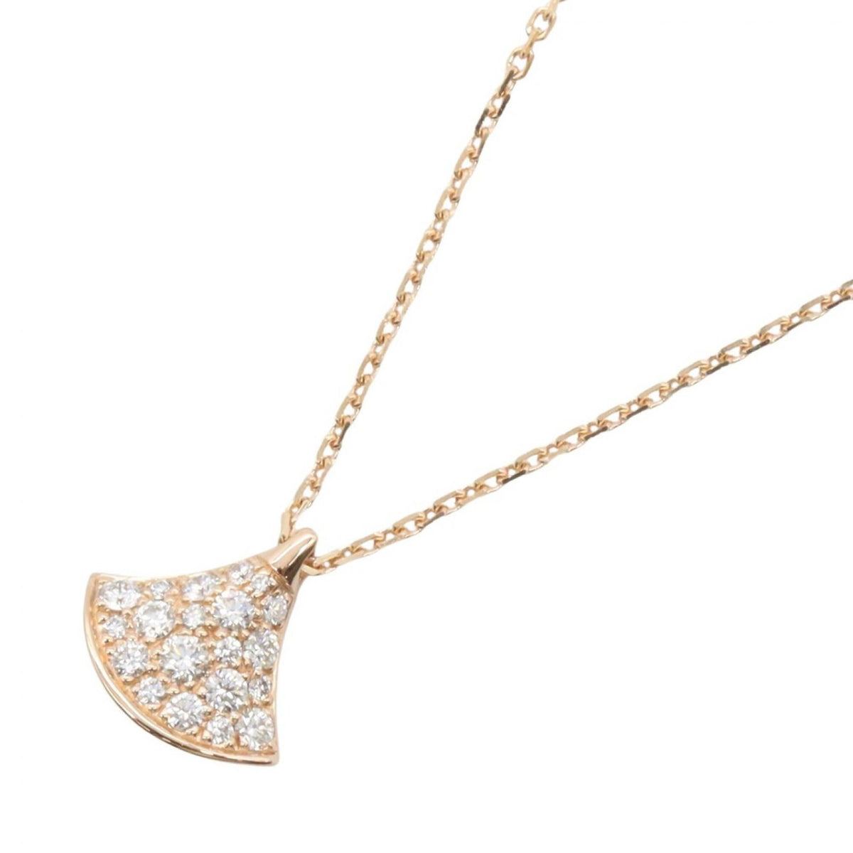 Pendant Necklace 18K Rose Gold and Diamond