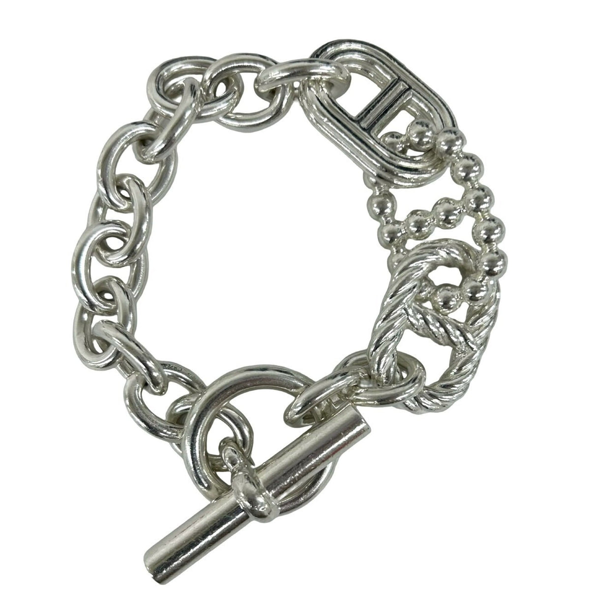 Hermes Chaine d'Ancre Bracelet Sterling Silver