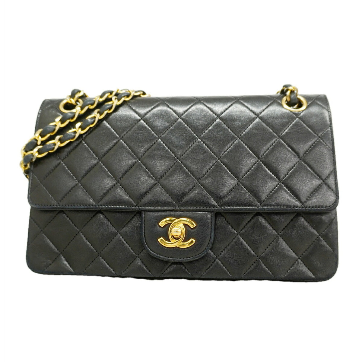 Vintage Classic Double Flap Bag Quilted Lambskin Medium
