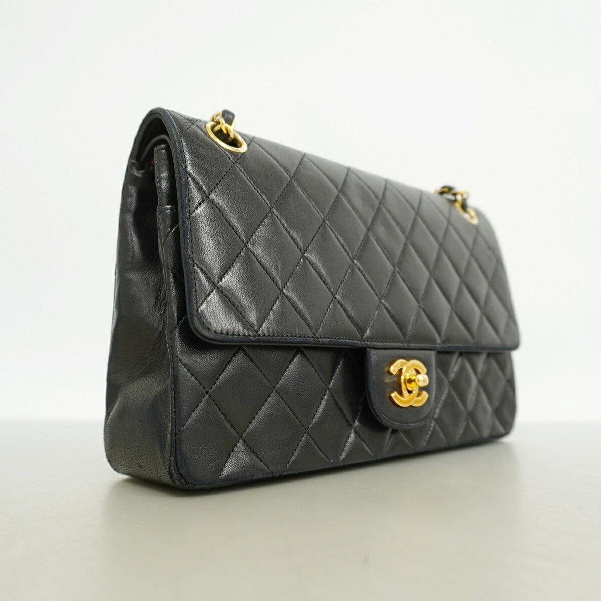 Vintage Classic Double Flap Bag Quilted Lambskin Medium