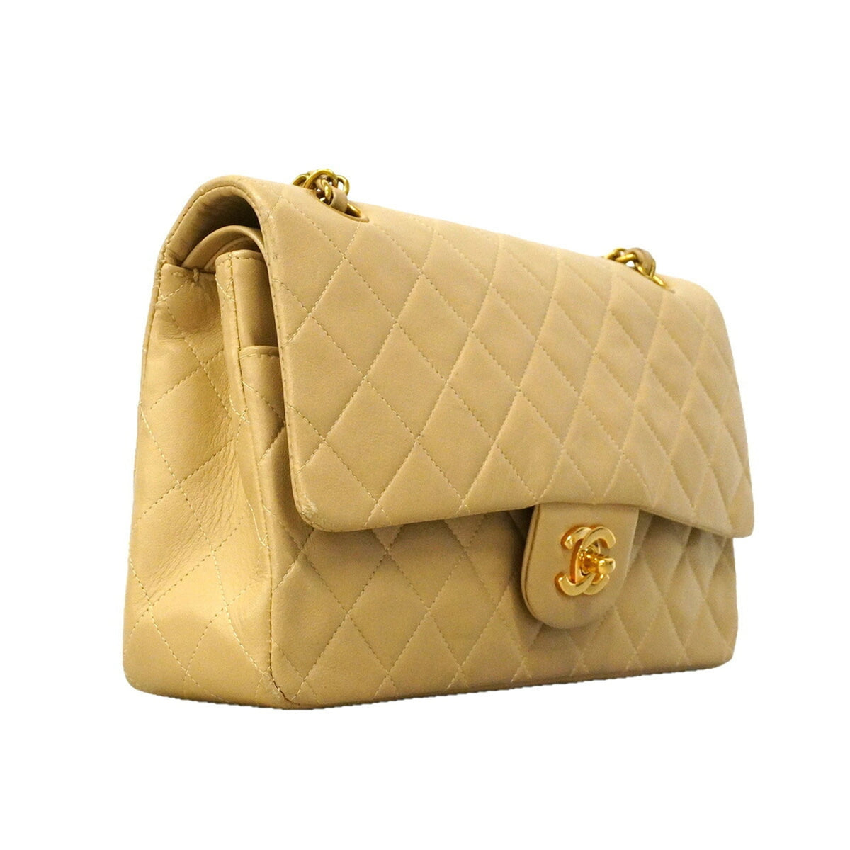 Vintage Classic Double Flap Bag Quilted Lambskin Medium