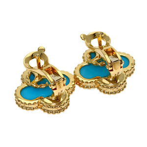 Van Cleef & Arpels Vintage Alhambra Earrings 18K Yellow Gold 18K Yellow Gold - view 2